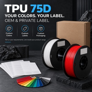 Filament d'impression 3D FDM TPU 75D 1,75 mm 1 kg résistant à l'abrasion pour pièces fonctionnelles - Product Image 1