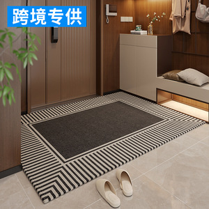 Sharman - Felpudo geométrico rectangular para exteriores, antideslizante, de fibra de poliéster, resistente a las manchas, para entrada - Product Image 2