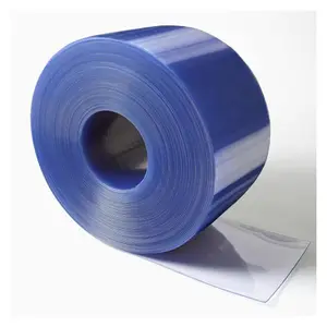 Çin üretici PVC şerit perdeler esnek PVC Film rulo 2mm şeffaf PVC perde için depo bölücü