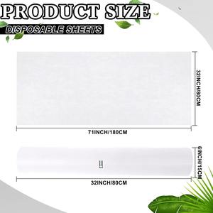 Rollo de Sábanas Desechables Precortadas con Orificio para Camilla de Masajes, 50 Hojas por Rollo con Orificio Facial - Product Image 5