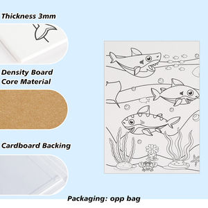 Vente en gros de tableau de <span class=keywords><strong>peinture</strong></span> par numéros pour enfants sous-marin petits animaux jouets éducatifs peuvent ajuster la couleur par eux-mêmes - Product Image 6