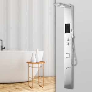 Panel de ducha eléctrico sin tanque, calentador de agua caliente, salida de agua caliente, 55 C, 2 segundos - Product Image 2