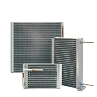 Aidea Intercambiador de Calor de Microcanal con Aletas, Serpentín de Enfriamiento de Tubo Plano de Una Hilera, Mini Enfriador de Aluminio de Alta Presión DC12/24V