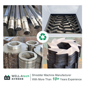 Heavy Duty Double Shaft Shredder for Waste Tyres <strong>Rubber</strong> and Plastic Pallets - Product Image 4