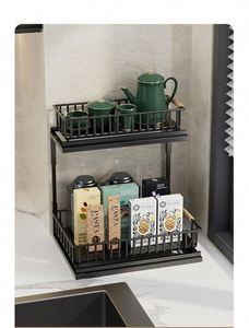 Wooden Kitchen Storage Rack Solid Wood Seasoning <b>Basket</b> Kitchen <b>Sink</b> Cabinet Solid Wood Storage Rack Birch Modern Shelf - Product Image 1