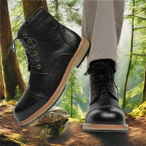 Botas de Motociclista para Hombre UP-6430r Clásicas con Cordones, Parte Superior de PU, Suela de Goma, para Todas las Temporadas, Tendencia de Moda, Tallas 45 y 46 - Product Image 2