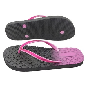 Wholesale Gradient Pink Flip Flops <b>Women</b> Glitter Strap Beach <b>Sandals</b> Diamond Texture Sole Custom Logo Summer Slippers - Product Image 2