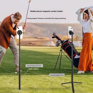 Soporte Magnético de Alta Calidad para Teléfono Móvil, de Aleación de Aluminio, con Pincho para Suelo, para <span class=keywords><strong>Cama</strong></span>, Palo para Selfies, Palo para Selfies de Golf, para Exteriores - Product Image 1