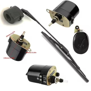 Motor limpiaparabrisas universal con cepillo para coches viejos y Willys Jeep Truck parabrisas vidrio - Product Image 4