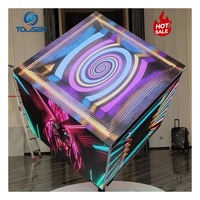 Personalizzato ad alta risoluzione P2.5 P3 P4 cubo interno Display a LED impermeabile IP65 pubblicità Multi-lato per supermercati al dettaglio