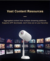 Support debout Portable TOF Auto Focus projecteur HD 720P prise en charge 4K 200ANSI Mini Audio film Smart Android 13 projecteur système