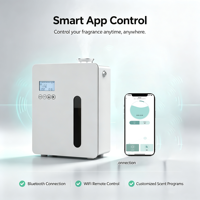 Produit Tendance 2026 : Diffuseur d'Arômes Métallique Sans Eau 300ML, WiFi pour Contrôle par Application, Diffuseur d'Huiles Essentielles de Luxe avec Garantie 1 An