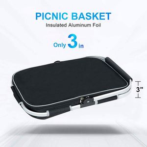 Sac isotherme pliable en polyester 600D personnalisé avec impression, grande capacité, pour pique-nique promotionnel, avec isolation thermique, échantillon gratuit - Product Image 6