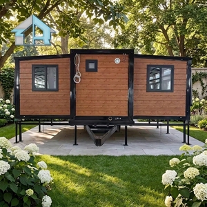 Casa Prefabricada Impermeable, Resistente al Viento <span class=keywords><strong>y</strong></span> al Sonido, Estructura Estable, Casa Contenedor Expandible para Vivienda Temporal Móvil - Product Image 1