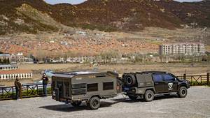 <span class=keywords><strong>Mini</strong></span> Remolque de Viaje Todoterreno Expedition, Casa Móvil de Aluminio, Caravana Remolcable, para Campamentos Familiares, Actividades al Aire Libre - Product Image 2