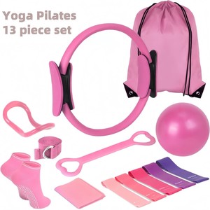 Set di anelli di Yoga e Pilates all'ingrosso di 13 pezzi <span class=keywords><strong>Kit</strong></span> Fitness per la <span class=keywords><strong>palestra</strong></span> di <span class=keywords><strong>casa</strong></span>. Accessori per Yoga e Pilates. - Product Image 3