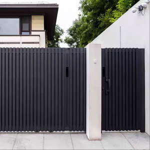 <span class=keywords><strong>Portail</strong></span> <span class=keywords><strong>coulissant</strong></span> en aluminium découpé au <span class=keywords><strong>laser</strong></span>, design personnalisé, style moderne, pour maison de village et usage résidentiel - Product Image 4