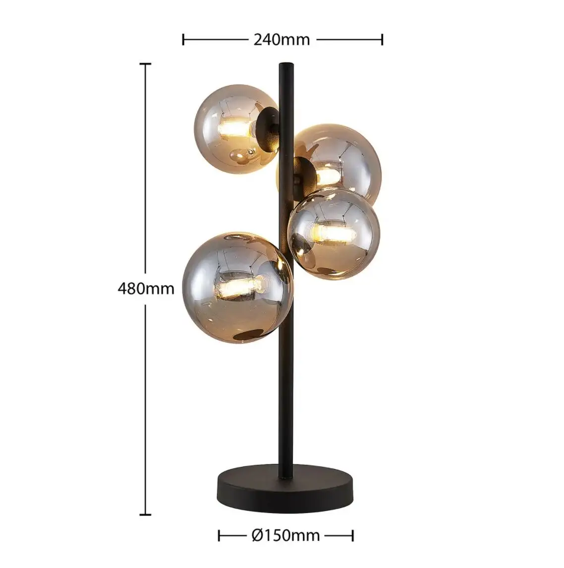 Factory Wholesale Professional Made Multicolor Work Lamp Glass Globe Led Reading Desk Lamp