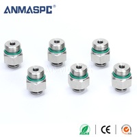 Raccord rapide droit à filetage mâle série G ANMASPC PC en acier inoxydable 304/316, 0-1,5 Mpa, pour tuyau pneumatique
