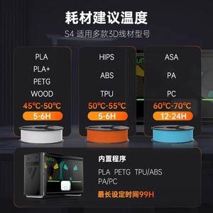 Boîte de séchage pour consommables SUNLU S4, sécheur de filament pour imprimante 3D avec écran tactile et design transparent pour PLA, ABS, PETF - Product Image 4