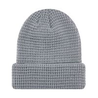 Gorro de punto tipo gofre con forro de satén, personalizable con logotipo, superventas, para exteriores, con efecto desgastado, gorro tipo calavera