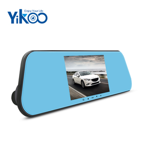 Yikoo OEM Espejo Retrovisor <span class=keywords><strong>Camara</strong></span> 5.0 Inch Màn Hình Cảm Ứng Car Dvr Adas Night Vision Không Dây Rear View Gương Xe Máy - Product Image 2