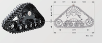 Agco Challenger Tractor Rail en caoutchouc 635X152.4X58for Mt735 Mt738 Rail en caoutchouc Moissonneuse-batteuse
