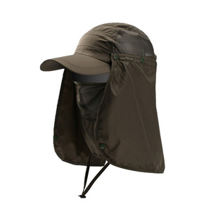<b>Sun</b> <b>Hat</b> <b>Men</b> Outdoor Fishing UV Protection Foldable Cap Upf 50 Solid Color Polyester Adult <b>Sun</b> Protection <b>Hat</b> - Product Image 3