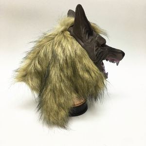 Accessoires de mascarade d'Halloween, tête de loup féroce, gants, masque en latex, ensemble de décoration, fournitures de fête - Product Image 4
