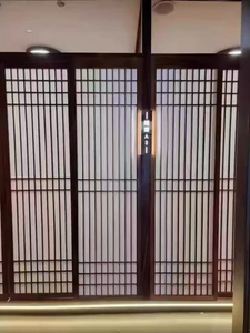 Puerta Corredera de Madera de Estilo Chino con Pantalla de Papel Integrada, Personalizada, de Madera Maciza, <span class=keywords><strong>para</strong></span> Sala de Estar - Product Image 2