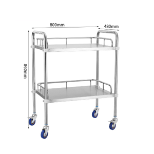 Stainless Steel Trolleyl Hospital Beauty Parlor Drug Delivery Wheeled <strong>Trolley</strong> - Product Image 4