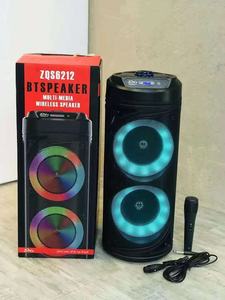 ลำโพงบลูทูธไร้สาย ZQS6212 รุ่นใหม่ พร้อมไฟ LED วูฟเฟอร์คู่ขนาด 10 นิ้ว พกพาสะดวก เหมาะสำหรับงานปาร์ตี้ดิสโก้ - Product Image 3
