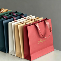 Sac en carton blanc mat de luxe recyclable, personnalisable avec logo, sérigraphié, forte capacité de charge 6-9kg, sac à main réutilisable pour la vente au détail