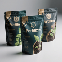 Sacs d'emballage personnalisés en plastique thermosoudé pour semences de jardin biologiques et engrais pour sols chauds, fournis directement par l'usine