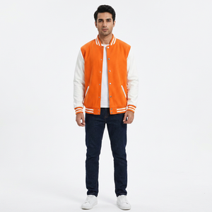 Wholesale Custom <b>Long</b> Sleeve Baseball <b>Jacket</b> for <b>Men</b> Latest Designs Quick Dry & Durable Thin Thickness Plain Blank Varieties - Product Image 1