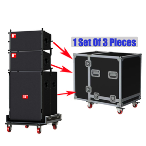Système de sonorisation professionnel Line Array 8 enceintes de 15 pouces actives et amplifiées pour concerts, scènes, églises et événements - Product Image 6