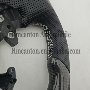 Volant de voiture en cuir perforé en fibre de carbone, en promotion, pour Lexus IS250 IS350 ES ES300 GS GS350 NX CT200 RC - Product Image 3