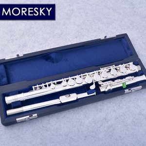 16 Close C Key <b>Flute</b> Cupronickel Silver Plated Left-Hand <b>Flute</b> With E Keys MFL-702(OEM) - Product Image 2