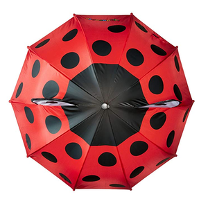 <span class=keywords><strong>Parapluie</strong></span> <span class=keywords><strong>coccinelle</strong></span> Ovida 18 pouces pour enfants ouverture manuelle avec poignée en forme d'animal et oreilles de dessin animé pour enfants 8 côtes à suspendre - Product Image 2