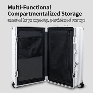 Sacs à <span class=keywords><strong>roulettes</strong></span> en aluminium de luxe <span class=keywords><strong>Valise</strong></span> métallique avec roues pivotantes <span class=keywords><strong>Valise</strong></span> à <span class=keywords><strong>roulettes</strong></span> <span class=keywords><strong>cabine</strong></span> Bagages à main - Product Image 3