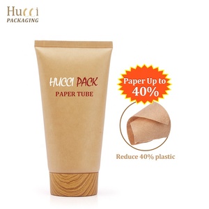 150ml 200ml 250ml çevre dostu su geçirmez boş Kraft kağıt yumuşak tüp ambalaj kozmetik sıkılabilir tüp el kremi için - Product Image 3