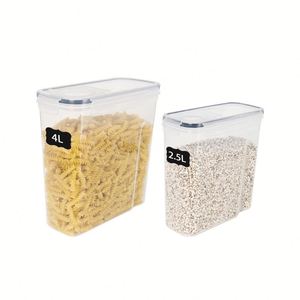 Multi Sizes PP Kitchen Storage <b>Containers</b> with Lid BPA-Free Cereal Storage <b>Container</b> for Pantry <b>Flour</b> Sugar - Product Image 5