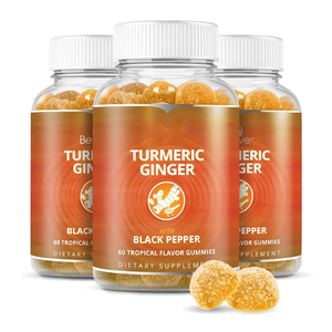Compléments alimentaires à base de plantes OEM : Gummies végétaux infusés <span class=keywords><strong>au</strong></span> curcuma et <span class=keywords><strong>au</strong></span> <span class=keywords><strong>gingembre</strong></span>, saveur cannelle, <span class=keywords><strong>bonbons</strong></span> vitaminés - Product Image 1