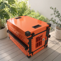 Grande cage pliable en aluminium pour chien, cage à chien robuste et portable, fournitures pour animaux de compagnie, transporteur de voyage pour grands chiens, intérieur et extérieur