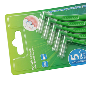 5uds Cepillos Interdentales Forma L 0.6mm SSSS Limpiadores Interproximales Cepillo De Espacios Dentales - Product Image 2