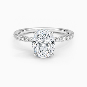 1ct 2ct 3ct Oval Cut Lab Grown Diamond Ring IGI Certified D VS1 Anillo de <span class=keywords><strong>compromiso</strong></span> de lujo con oro de 14K para joyería nupcial - Product Image 1