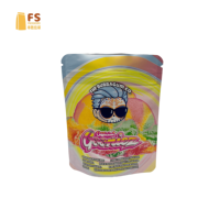 Sachets refermables en Mylar anti-odeur de 1g, 3.5g, 7g, 14g, avec impression numérique personnalisée et fermeture éclair
