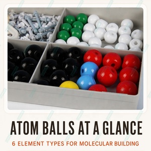 Set de 122 Piezas de Modelos Moleculares 3D para Química Orgánica, Material Didáctico para Estudiantes de Ciencias, Plástico ABS Ecológico, Sistema de Bolas <span class=keywords><strong>y</strong></span> Varillas - Product Image 2