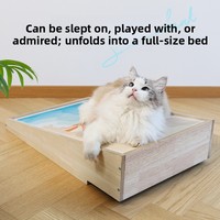 Griffoir mural vertical pour chat, toutes saisons, haut de gamme, design artistique, thème plage estivale