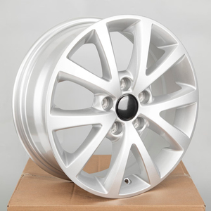 จัดส่งฟรี ล้อแม็กซ์สีเงินขนาด 16 นิ้ว 16X6.5J สำหรับรถยนต์ Volkswagen <span class=keywords><strong>Jetta</strong></span> รุ่นปี 2010 <span class=keywords><strong>2011</strong></span> 2012 2013 2014 2015 2016 2017 2018 - Product Image 2